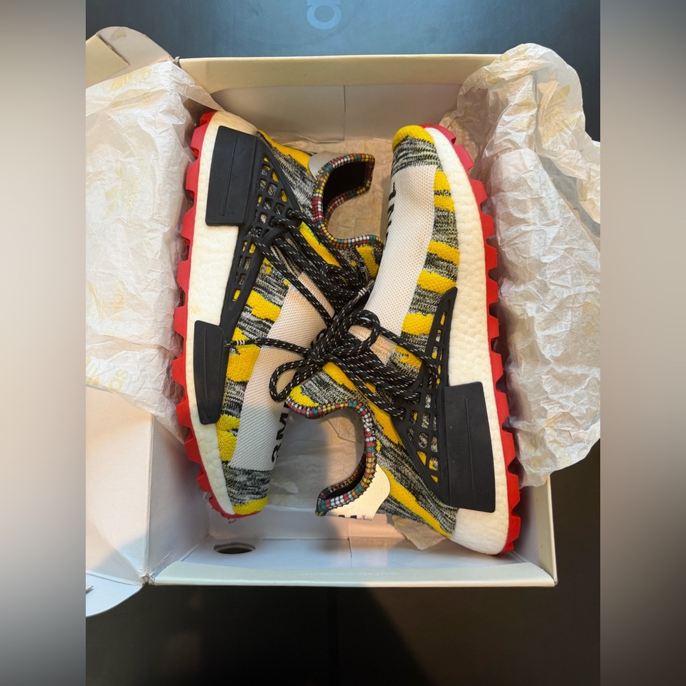 adidas NMD Human Race Trail x Pharrell Solar Pack 2018 -Size 9.5 - Picture 5 of 14